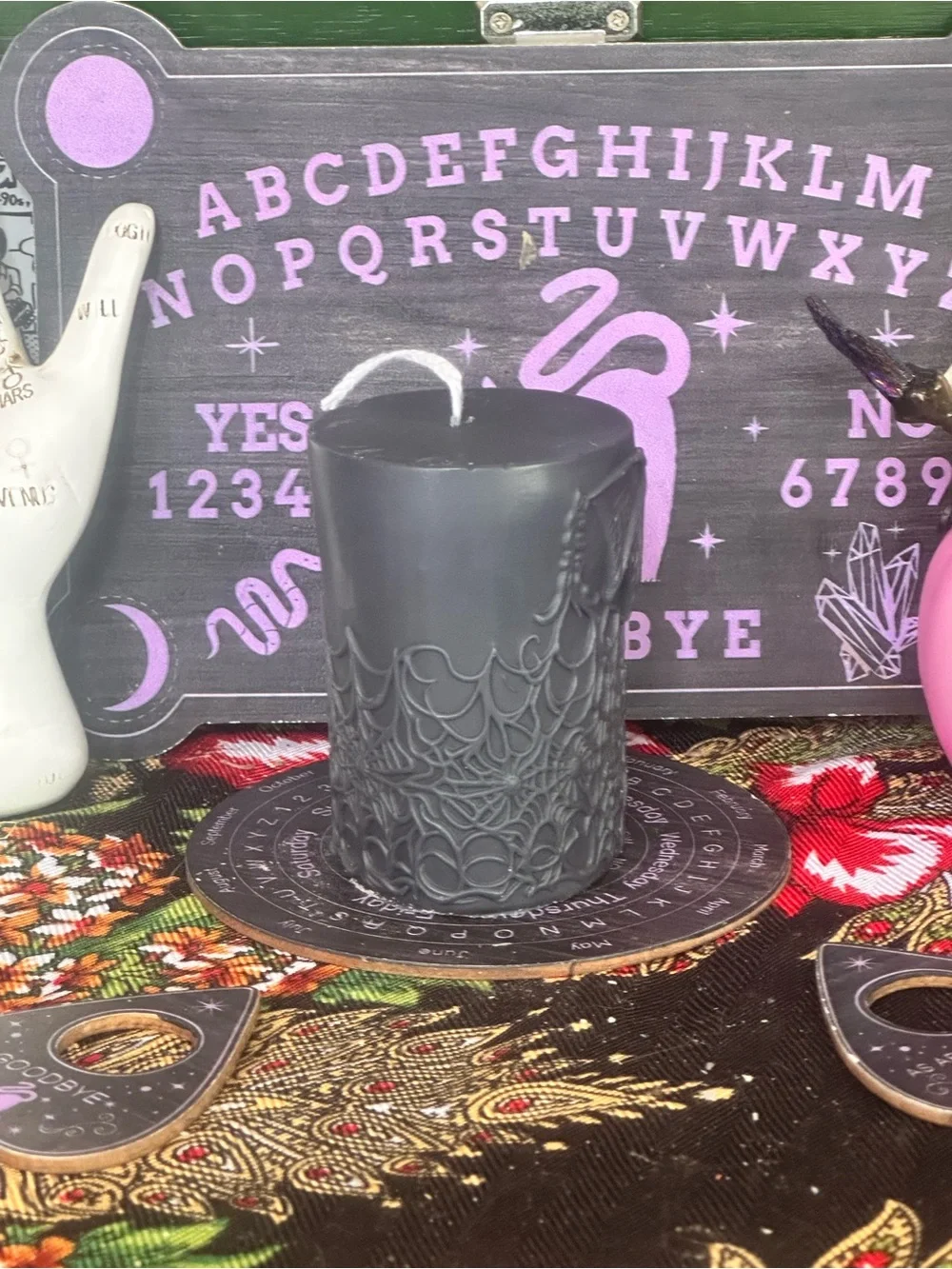 Midnight Crypt Pillar Candle